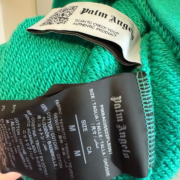 •NEW• Palm Angels Leopard Kill The Bear Green Crew Sweat • Medium (oversized) - Picture 10 of 16